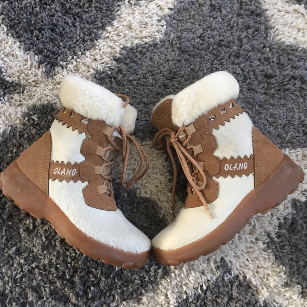 Olang Combat Shearling Boots - image 2